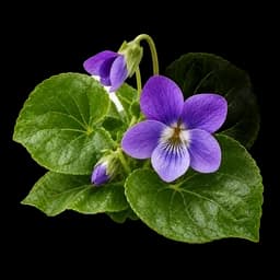 hoja de violeta